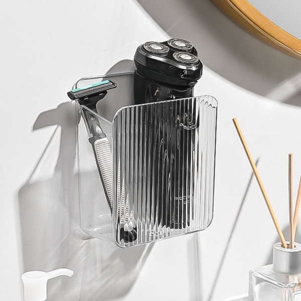 Veggmontert oppbevaringsboks Makeup-oppbevaringskurv BRUN Brown