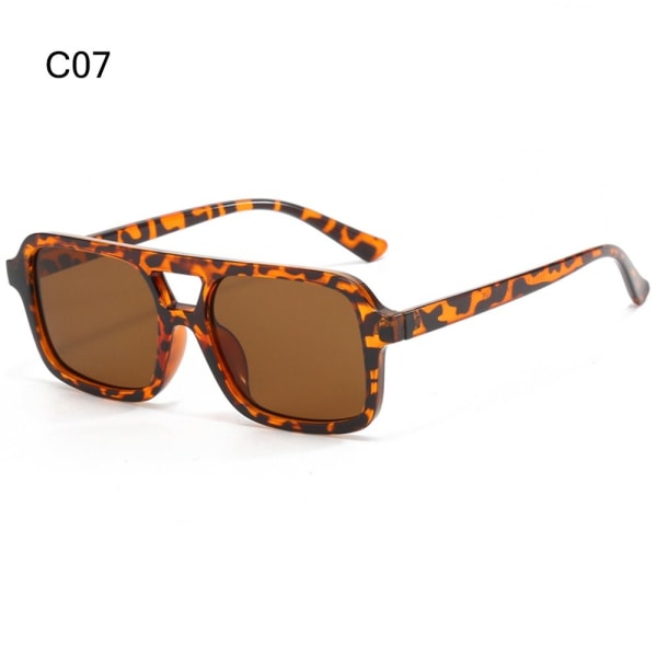 Retro Leopard Solbriller Mænds Firkantede Solbriller C07 C07 C07