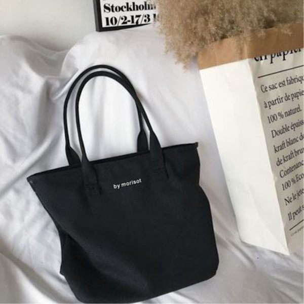 Simpel skuldertaske Messenger taske SORT black