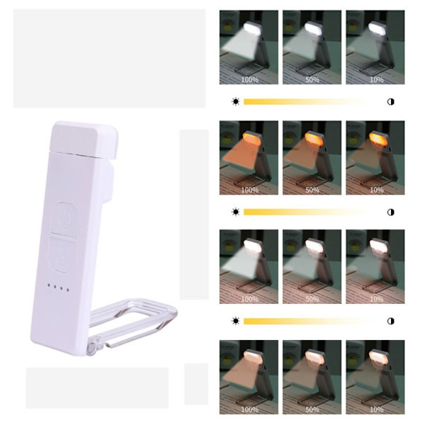 Bogclipslys Læselampe 01-HVID 01-HVID 01-White