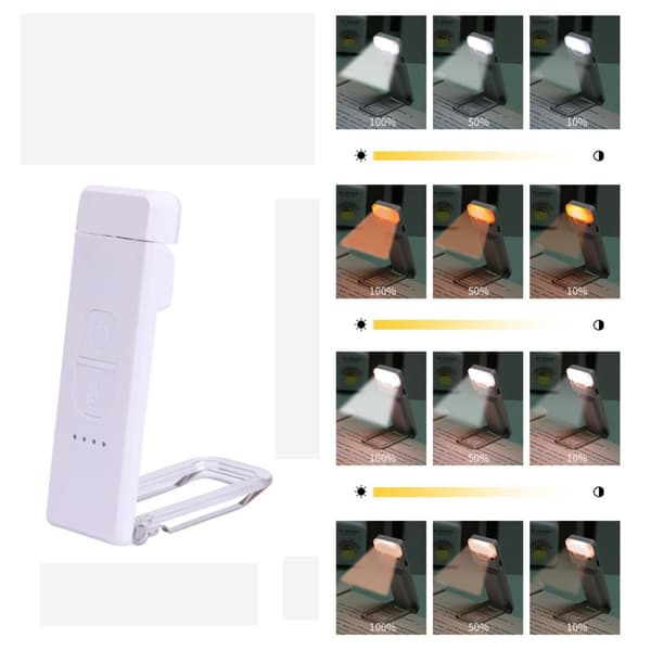 Bok Klipp Lys Leselampe 01-HVIT 01-HVIT 01-White