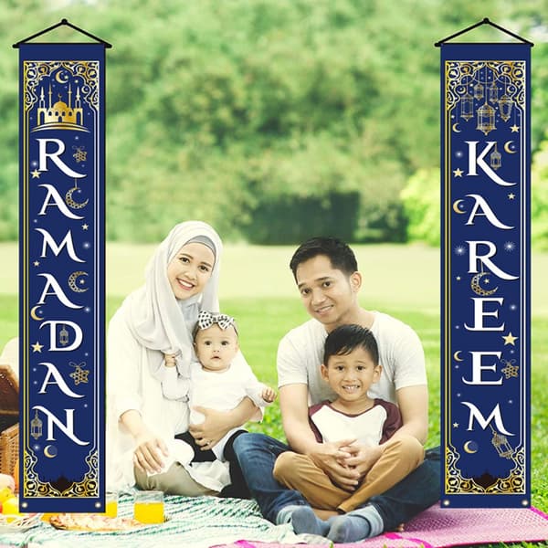 Eid Mubarak Dørbanner Ramadan Dekorasjon