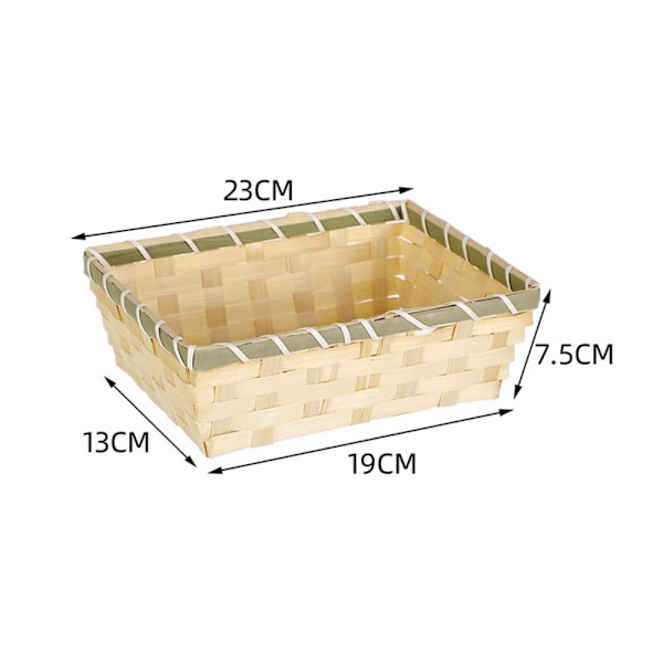 Bamboo Basket Wicker Leipäkori 23*17*7CM 23*17*7cm