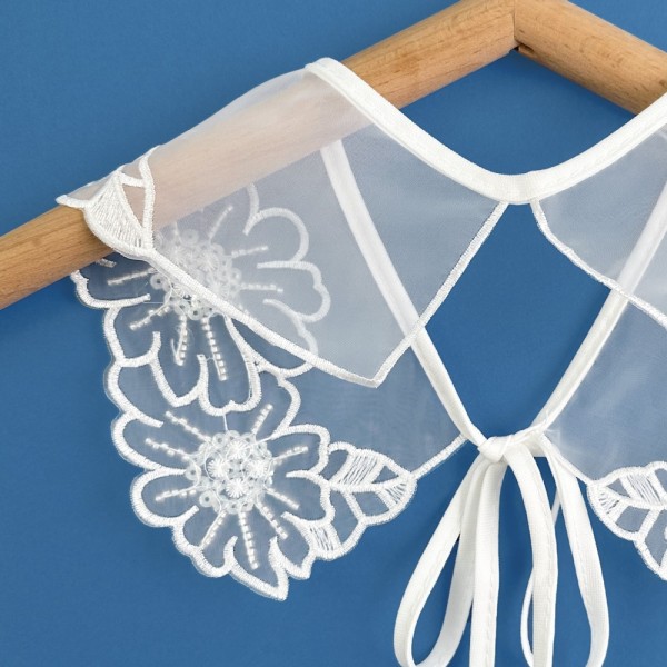 Kvinners blondekrage Dingzhu sjalkrage Front Placket krage