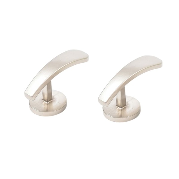 2 kpl Verhokiinnitetyt metallikoukut SILVER Silver