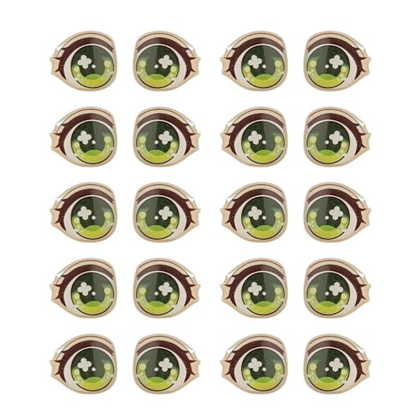 Sarjakuva Silmätarrat Anime Figuriininukke 15MM-VIHREÄ 15MM-VIHREÄ 15mm-Green
