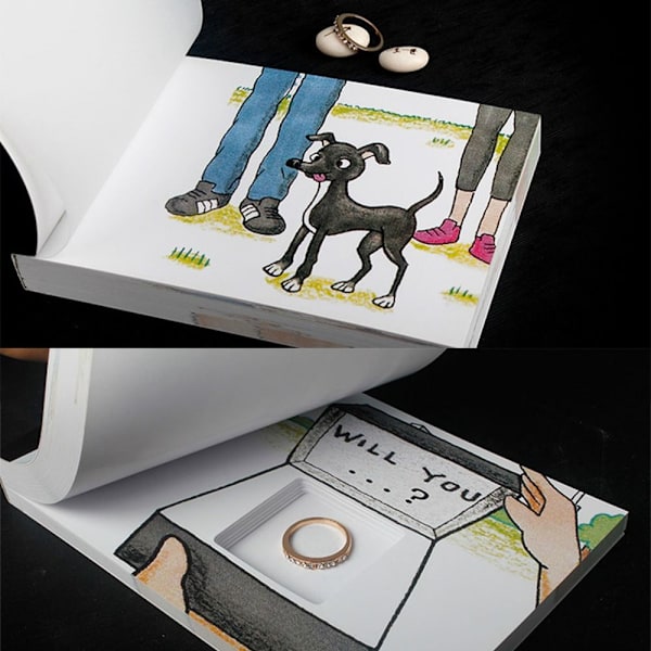 Skjul Ring Flipbook Håndvendt Bog Flip Book Kit A A A