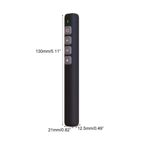 Wireless Presenter Remote Control Pen SORT black
