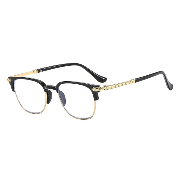 Anti-Blue Light Läsglasögon Business Glasögon GULD Gold Strength 350