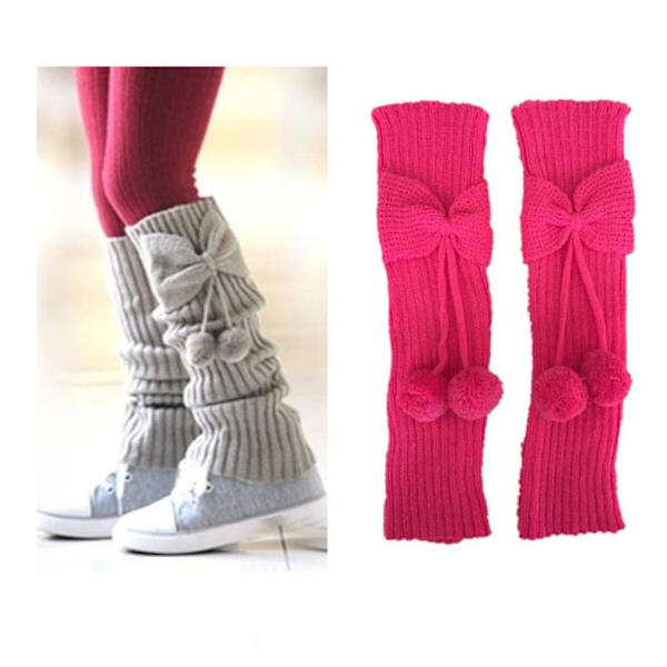 Butterfly Knot Sock Cover Stickat Ull Boot Cover KAFFE coffee