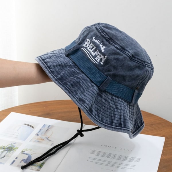 Bomull Bucket Hats Dam Sommar Hat ROSE Rose
