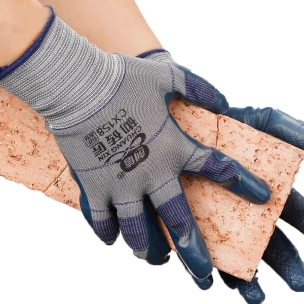 Prägling Arbetshandskar Latex Work Safe Handskar Skyddsvantar