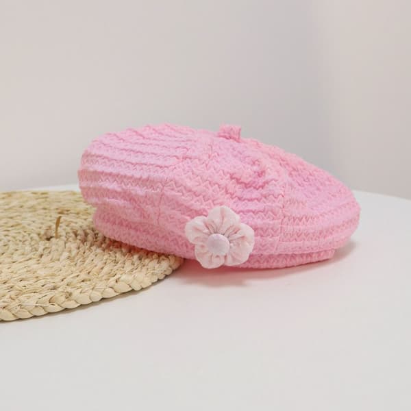 Baby Beret Hat Solhat HVID White