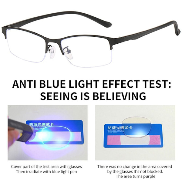Anti-Blue Light Glasses Neliömäiset silmälasit VILLA Purple