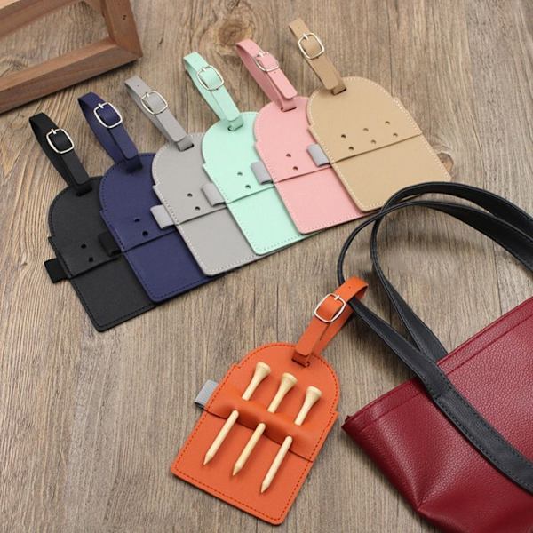Golf Tees Pouch Golf Tee Holder BEIGE Beige