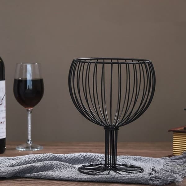 Zero Food Basket Jern Kunst Vin Kop SORT Black