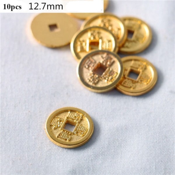 2/10 kpl 1:12 Dollhouse Coin Miniatyyri kultaharkot 1 1 1