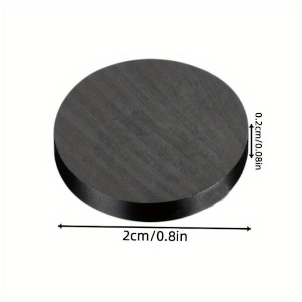 Kylskåpsdekal Cirkulär magnet SVART 10 PACK 10 PACK Black 10 packs-10 packs