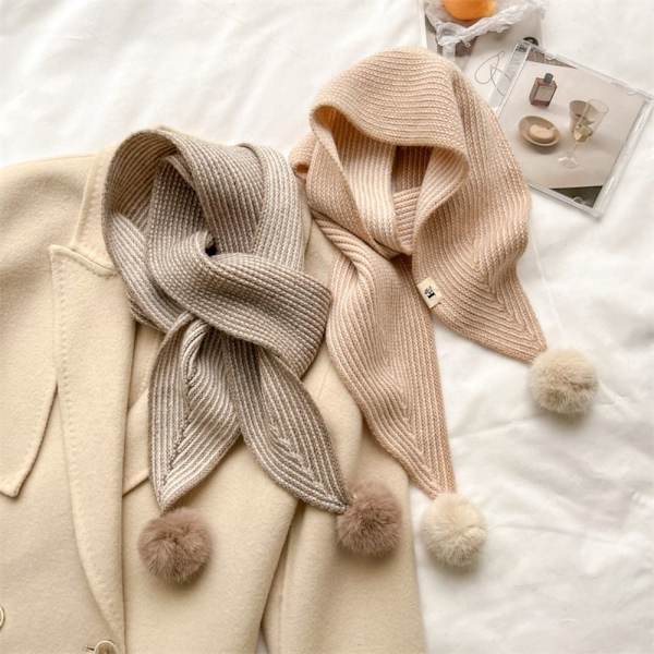 Lämmin kaulasolmio Cashmere huivi BEIGE beige