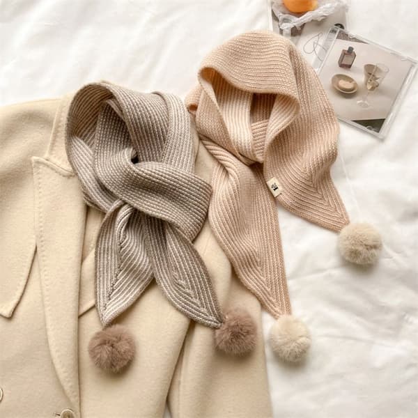 Varm Kashmirhalsduk BEIGE beige