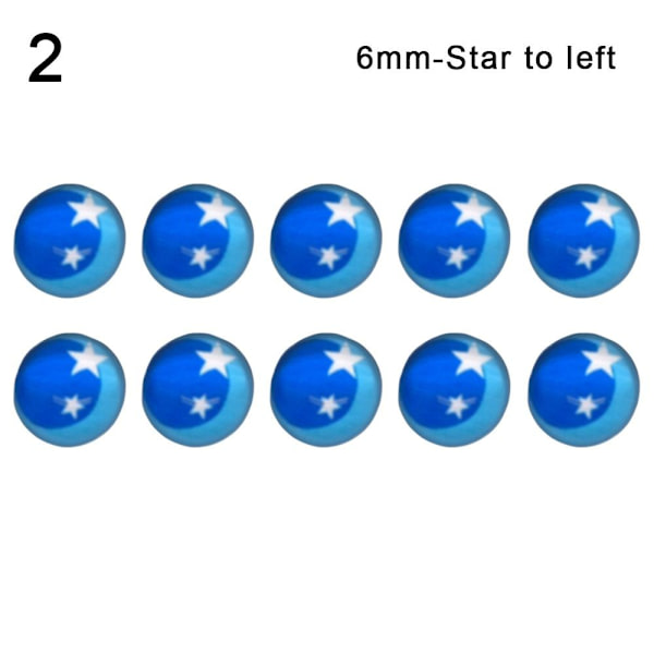 10 st/5 par Eyes Crafts Eyes Puppet Crystal Eyes 6MM-STAR TO 6mm-Star to left2