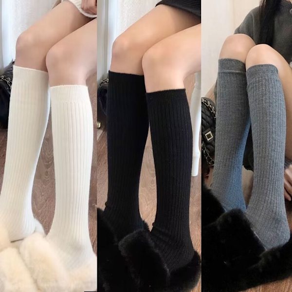 Naisten sukat Pitkät sukat TUMMANHARMAA dark grey