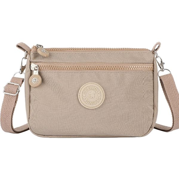 Olkalaukku Matkapuhelinlaukku KHAKI khaki