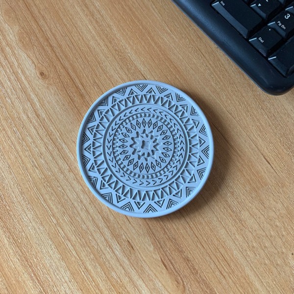 Diatomit Isolerede Mat Coasters LYS GRÅ Light Grey