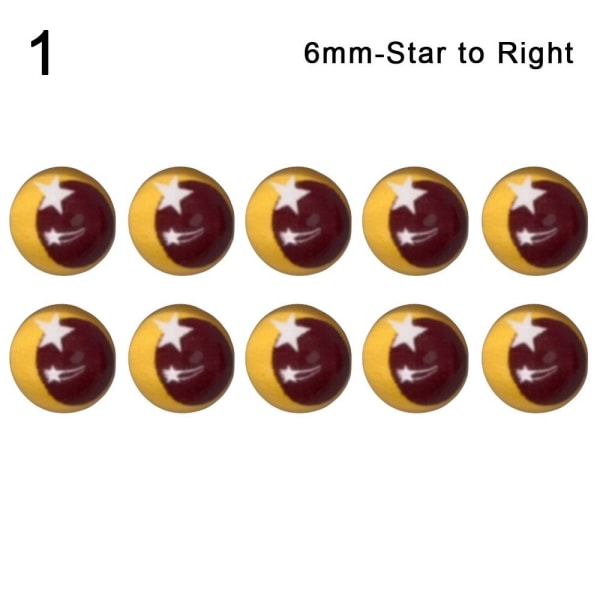 10 stk/5 par Eyes Crafts Eyes Puppet Crystal Eyes 6MM-STAR TO 6mm-Star to Right1