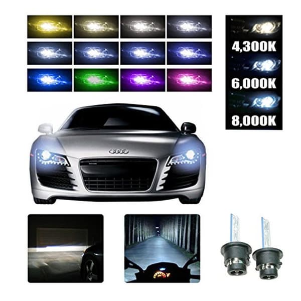 2 stk Xenon frontlys HID frontlys 8000K 8000K 8000K