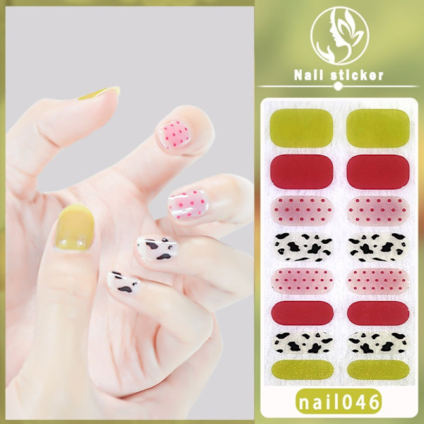 Franska Nageldekaler Nail Art Sticker 6 6 6