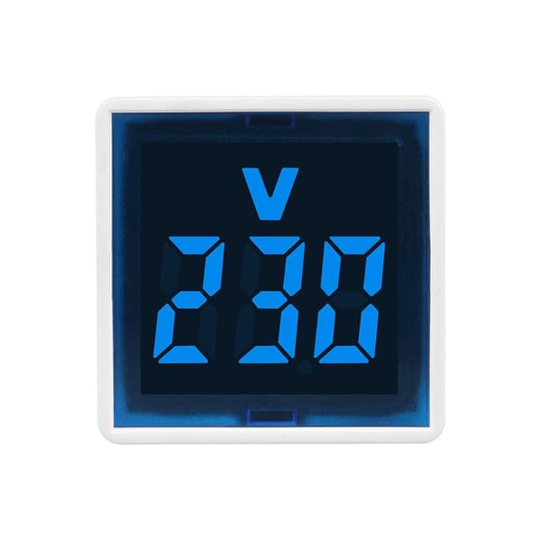 Firkantet Voltmeter Spenningsmålingsmonitor 2 2 2