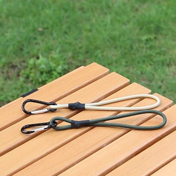 Utendørs elastisk tau fjellklatringskrok KHAKI Khaki