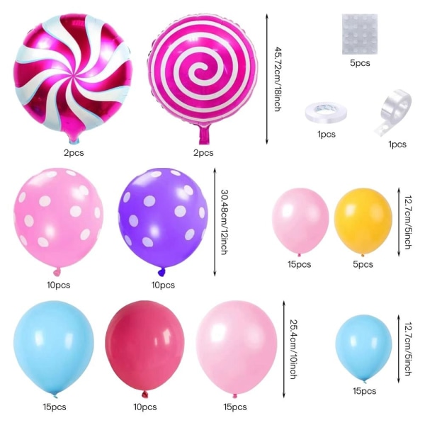 Balloon Garland Kit Pastelli Rainbow
