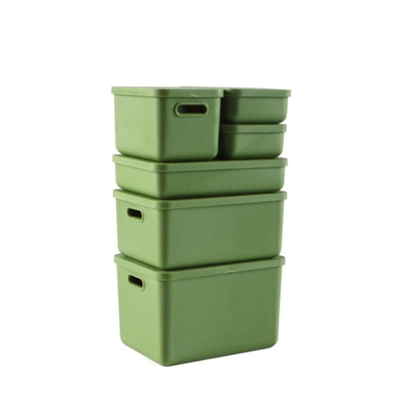6kpl/ set Mini Storage Box Nukkekodin lelukontti VIHREÄ green