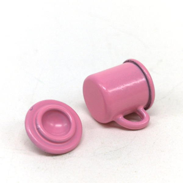 Dockskåp Badrumstillbehör Retro Munkopp ROSA Pink