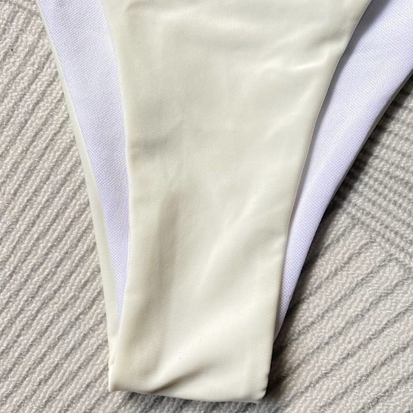 Badkläder Dam Baddräkt BEIGE M beige M
