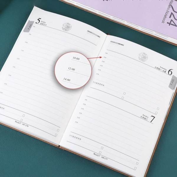 2024 Dagbok 2024 Planner Notebook STYLE A-RED STYLE A-RED Style A-Red