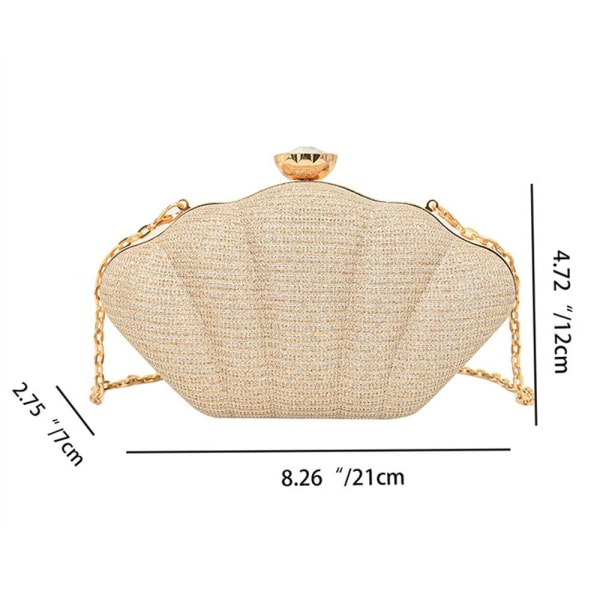 Evening Bag Chain Axelväskor GULD gold