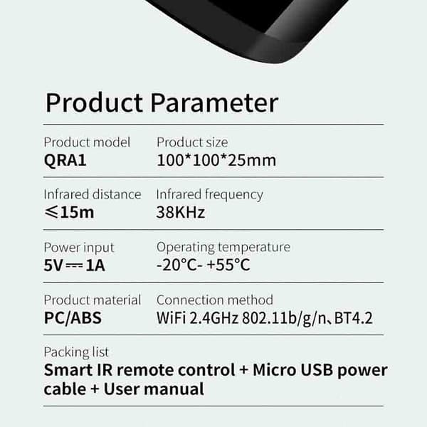 WiFi fjernkontroll RF IR-kontroll stemmestyring