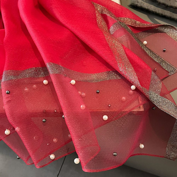 90x90cm Pearl Scarf Sidenscarf 2 2 2