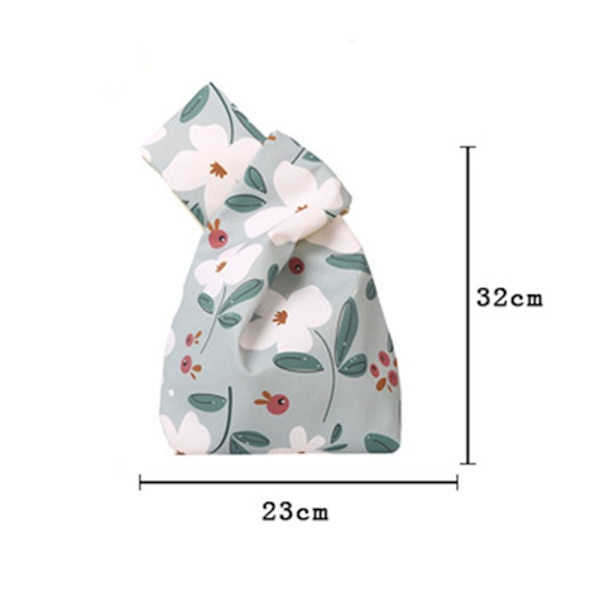 Knot Wrist Bag Kangaskassi VALKOINEN White