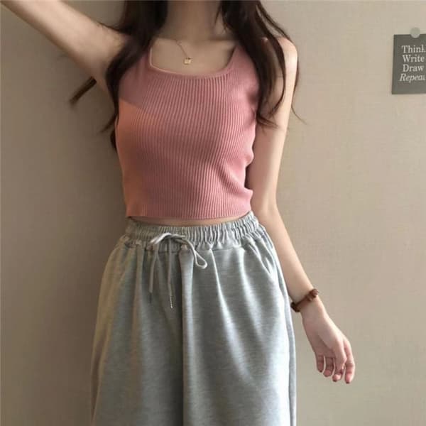 Lyhyt toppi Camisole HARMAA Grey
