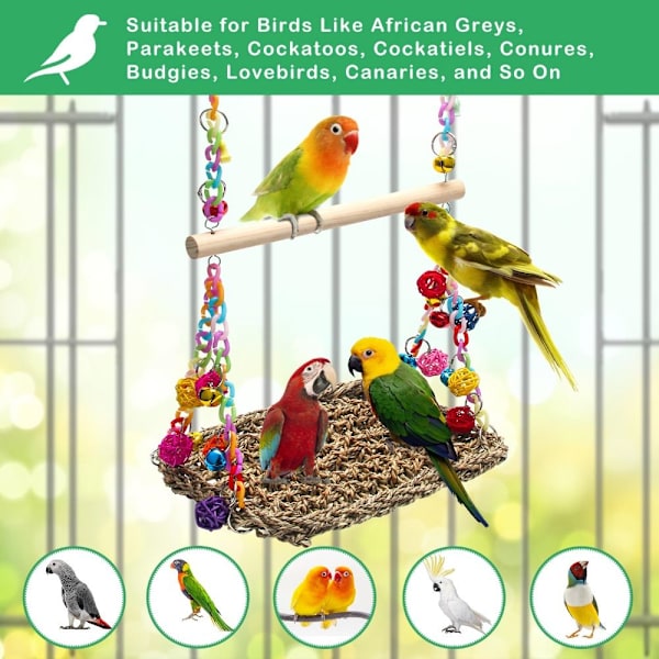 Bird Swing Lelut Riippumatto Swing Mat Lintukiipeily Riippumatto