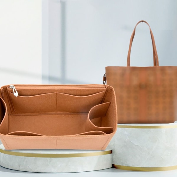 Handväska Insert Väska Handväska Liner BEIGE 3# 3# Beige 3#-3#
