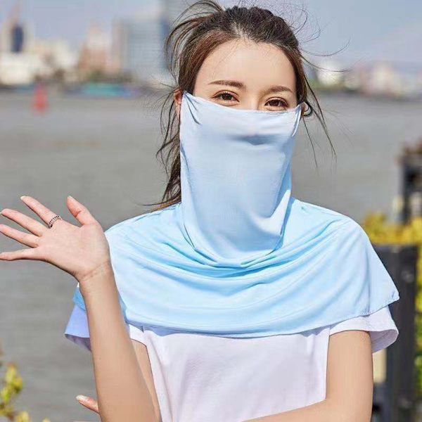 lce Silk Bandana Cool Ansigtstørklæde GRÅ Grey