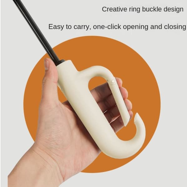 Ringlåsparaply Helautomatisk paraply GRÅ grey