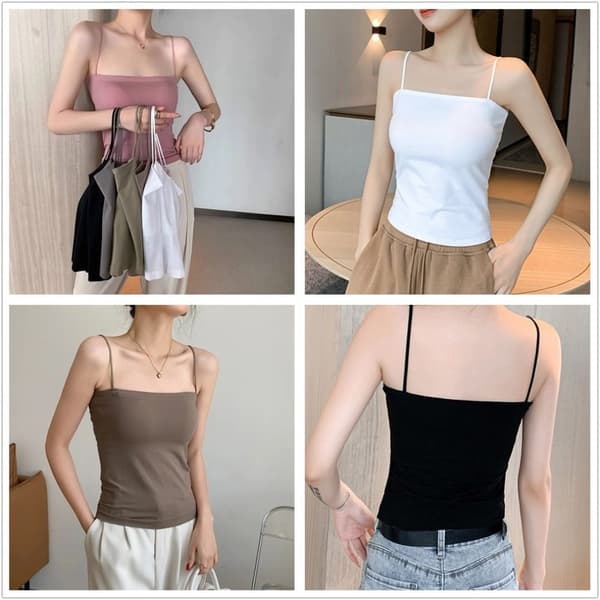 Kvinders Brystvest Camisole SORT Black