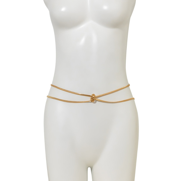 Metal Style Knot Tupsu vyötäröketju Snake Bone Chain vyötärö 2