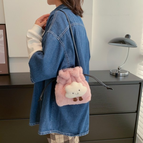 Håndtasker Cloud Plys Crossbody Taske PINK Pink